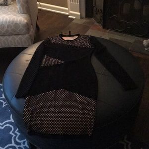 Black and Creme BCBGMAXAZRIA dress